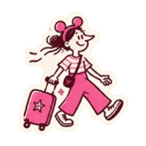 Viajera con maleta